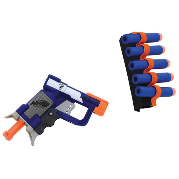 Trotinetă pentru copii cu două roți Nerf Nerf With Blaster (5017915002574) Blue 5 ani, 50 kg, Din PU photo 2