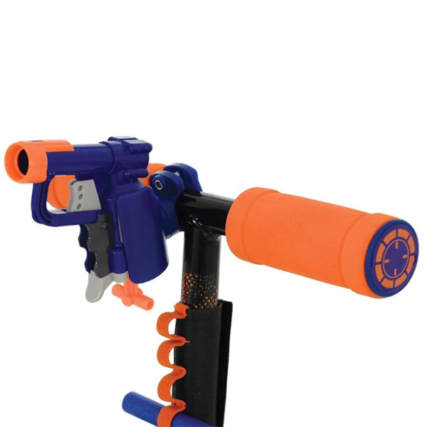 Trotinetă pentru copii cu două roți Nerf Nerf With Blaster (5017915002574) Blue 5 ani, 50 kg, Din PU photo 5