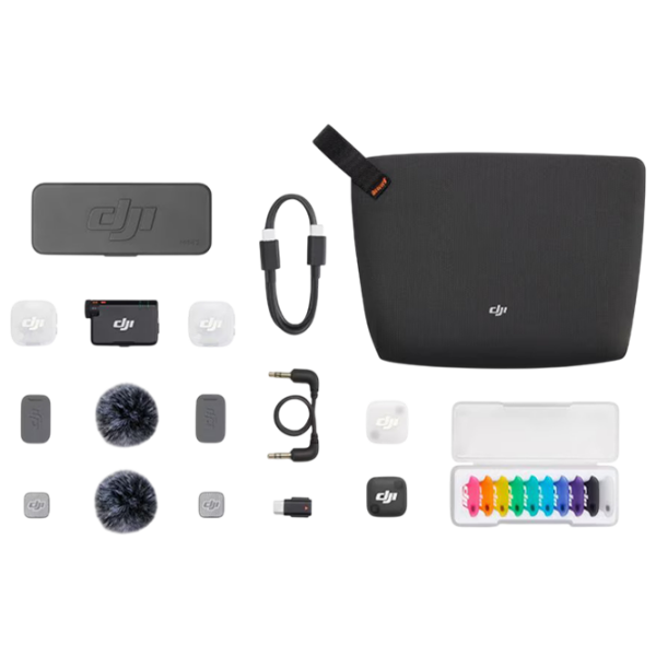 Microfon DJI Mic Mini 2 (2 TX + 1 RX + Charging Case) Black  photo 12