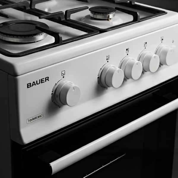 Aragaz Bauer TG 5640 WIC White Tipul plitei: Pe gaz, 58 l, Tipul cuptorului: Pe gaz photo 2