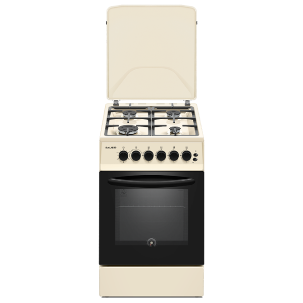 Aragaz Bauer TG 5640 BEICTG Beige Tipul plitei: Pe gaz, 58 l, Tipul cuptorului: Pe gaz photo 1