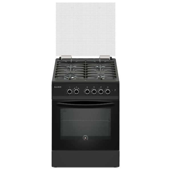 Aragaz Bauer TG 6640 BLICGGTF Black Tipul plitei: Pe gaz, 70 l, Tipul cuptorului: Pe gaz photo 1