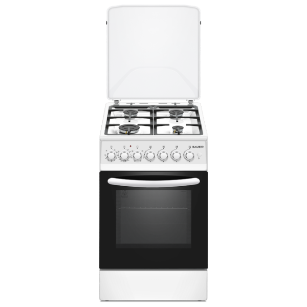 Плита Bauer TE 5640 WICTTF Белый Тип плиты: Газовая, 58 л, Тип духовки: Газовая photo 1