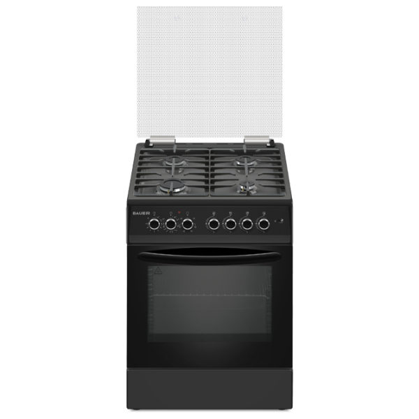 Плита Bauer TE 6640 BLICTTGF Черный Тип плиты: Газовая, 70 л, Тип духовки: Газовая photo 1