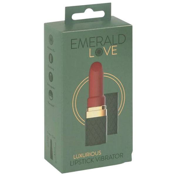 Вибратор Luxurious Lipstick Vibrator Emerald Love Зеленый  photo 1