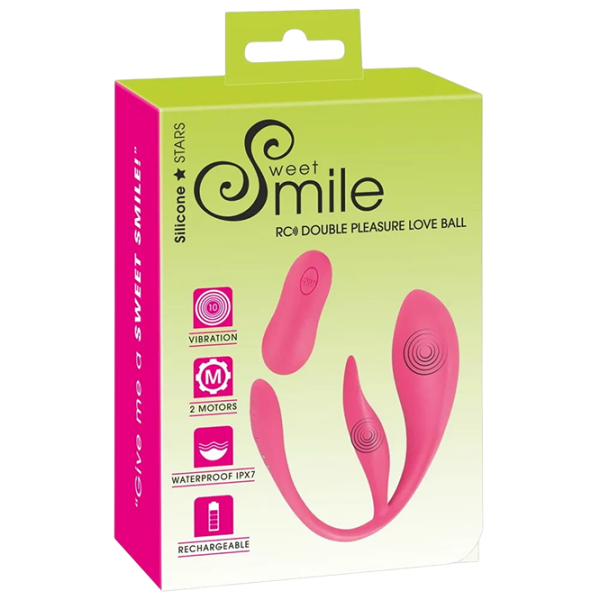 Vibrator Sweet Smile RC Double Pleasure Love Ball Pink  photo 1