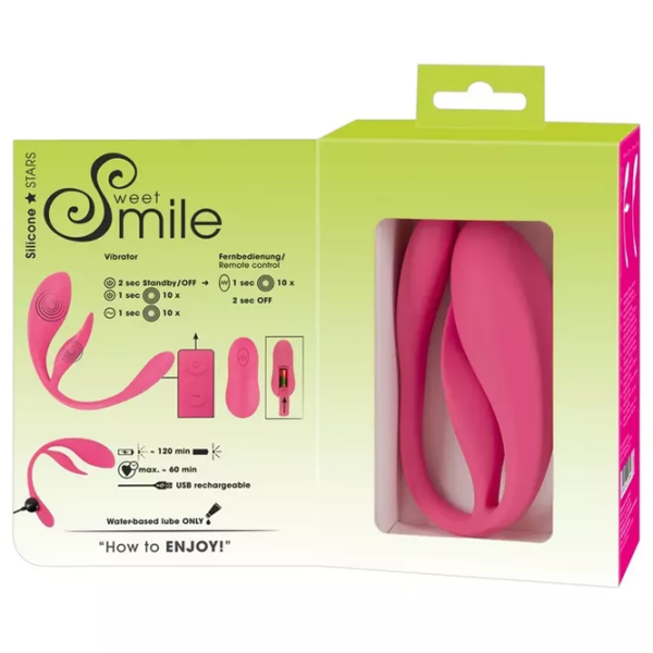 Vibrator Sweet Smile RC Double Pleasure Love Ball Pink  photo 14