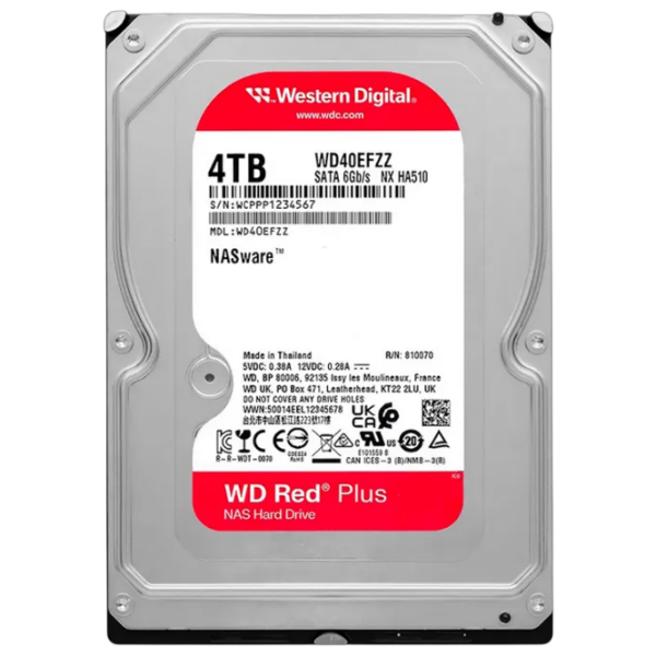 HDD Western Digital Red Plus 3.5'' 4 TB  photo 2