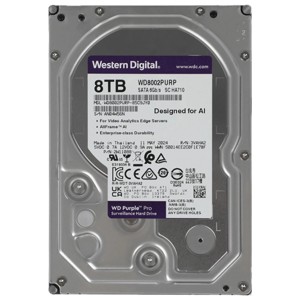 HDD Western Digital Purple Pro 3.5'' 8 TB  photo 2