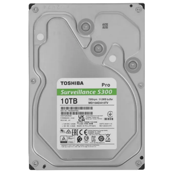 HDD Toshiba S300 Pro Surveillance 3.5'' 10 TB  photo 2