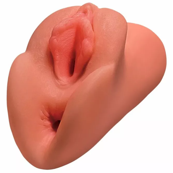 Мастурбатор PDX Plus Perfect Pussy: Double Stroker Бежевый  photo 3