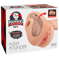 Мастурбатор PDX Plus Pussy Pounder Бежевый 