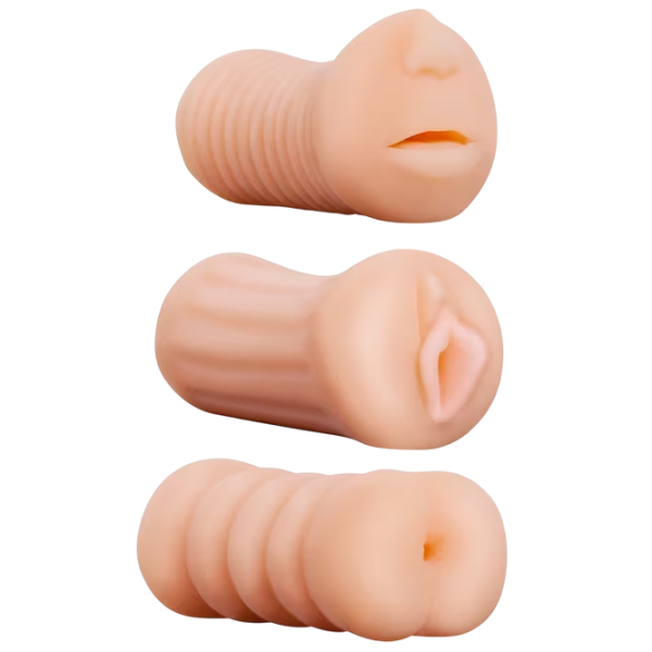 Мастурбатор NMC XXX To-Go Threesome Бежевый  photo 1
