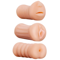 Мастурбатор NMC XXX To-Go Threesome Бежевый 