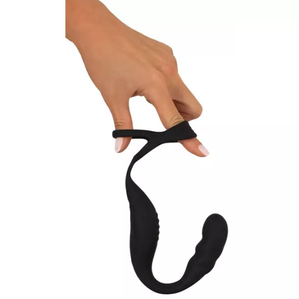 Эрекционное кольцо Rebel Cock Ring with RC Prostate Plug Черный  photo 8