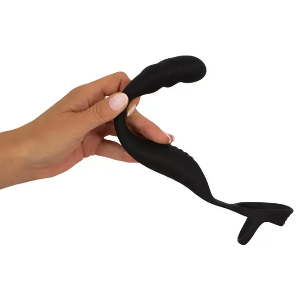 Эрекционное кольцо Rebel Cock Ring with RC Prostate Plug Черный  photo 10