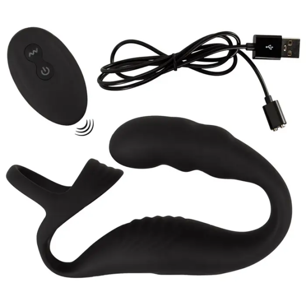 Эрекционное кольцо Rebel Cock Ring with RC Prostate Plug Черный  photo 13