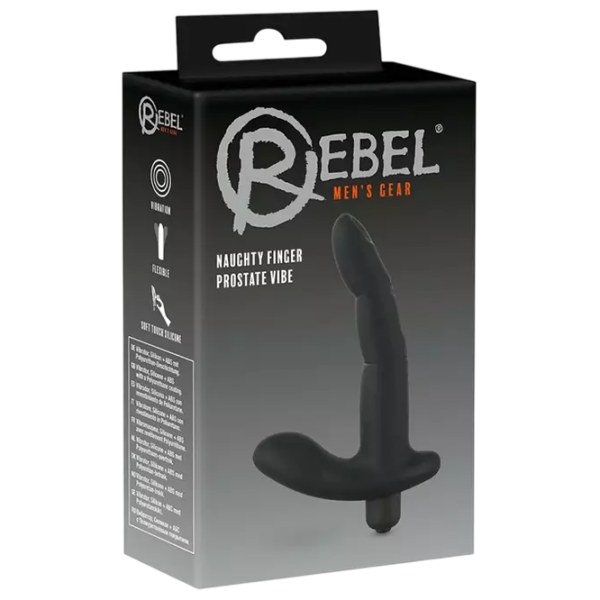 Вибратор Rebel Naughty Finger Prostate Vibe Черный  photo 1