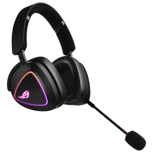 Наушники Asus ROG Delta II Черный Беспроводные + Проводные / Игровой / Полноразмерные photo 1