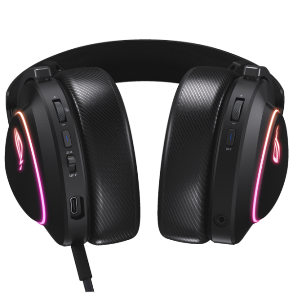 Наушники Asus ROG Delta II Черный Беспроводные + Проводные / Игровой / Полноразмерные photo 3
