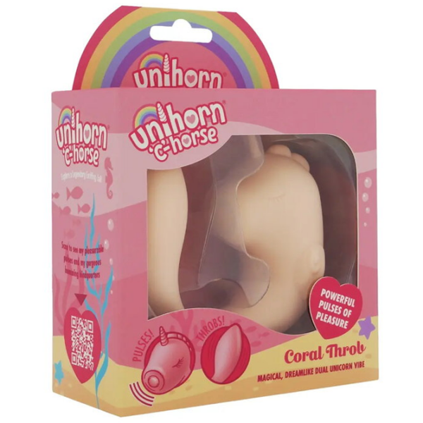 Вибратор Unicorn C-Horse Coral Throb Бежевый  photo 1