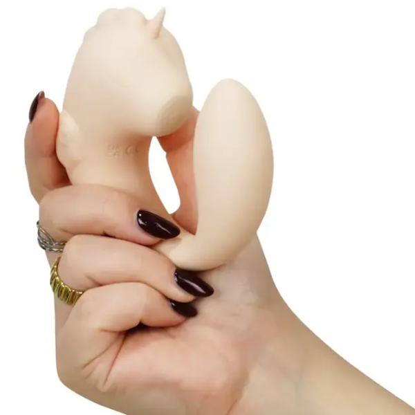 Вибратор Unicorn C-Horse Coral Throb Бежевый  photo 5