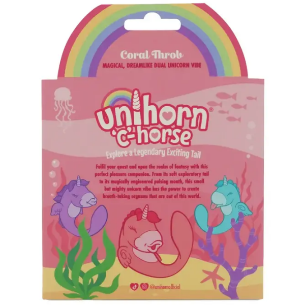 Вибратор Unicorn C-Horse Coral Throb Бежевый  photo 10