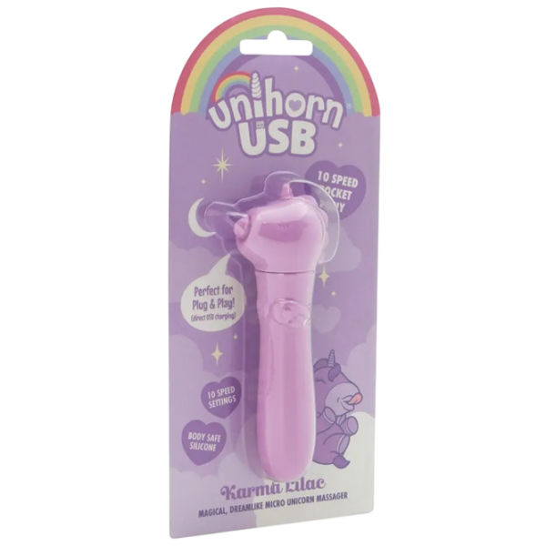 Vibrator Unicorn Mini USB Karma Lilac Purple  photo 1