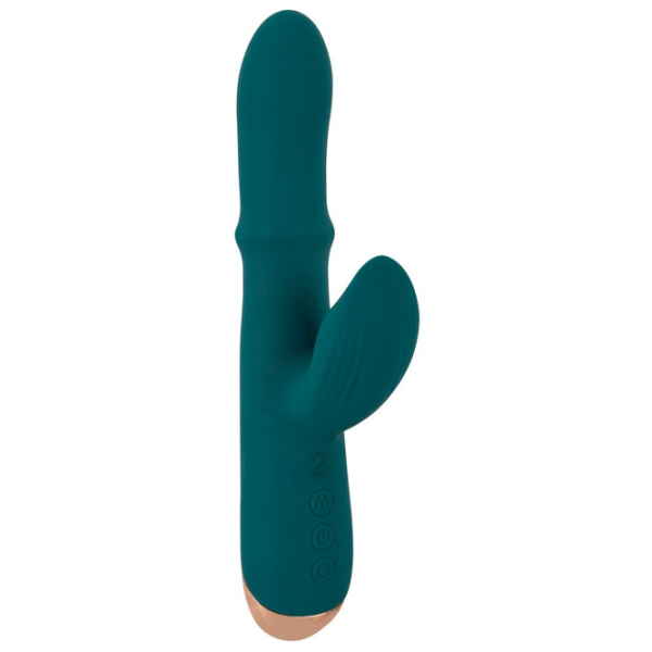Вибратор You2Toys Thumping Rabbit Vibrator with Moving Ring Зеленый  photo 3