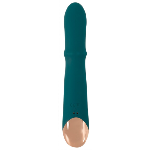 Вибратор You2Toys Thumping Rabbit Vibrator with Moving Ring Зеленый  photo 4