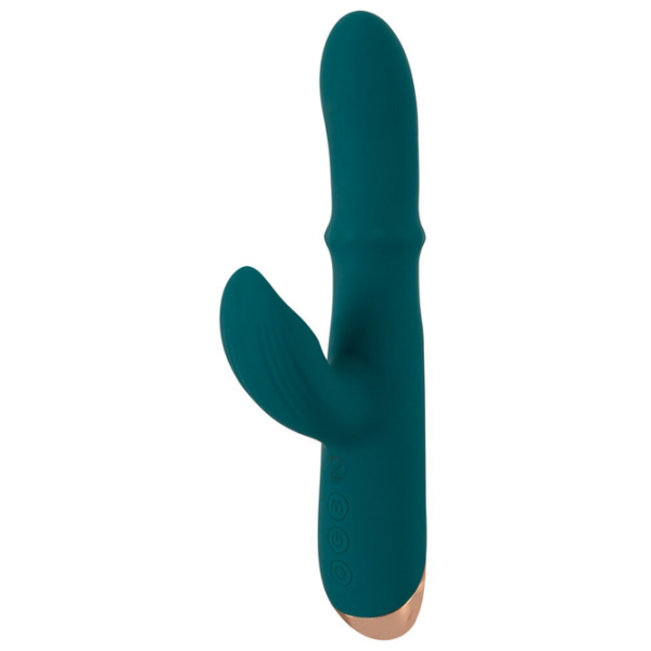 Вибратор You2Toys Thumping Rabbit Vibrator with Moving Ring Зеленый  photo 5
