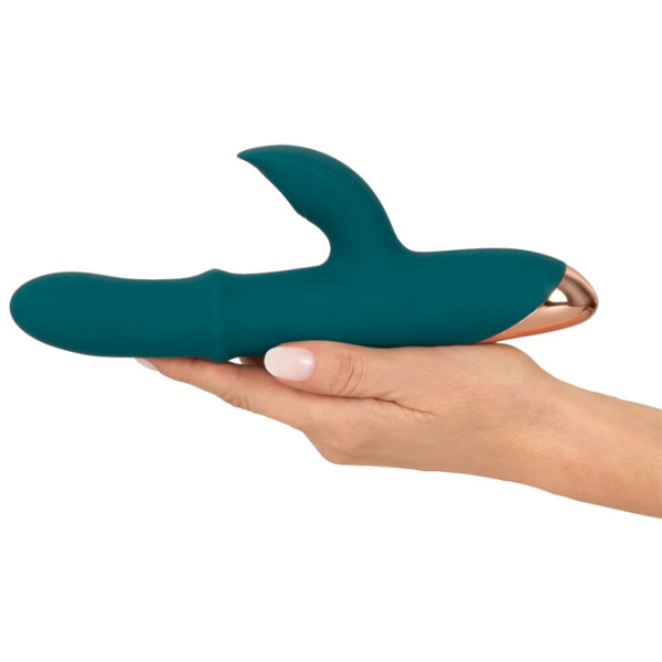 Вибратор You2Toys Thumping Rabbit Vibrator with Moving Ring Зеленый  photo 6