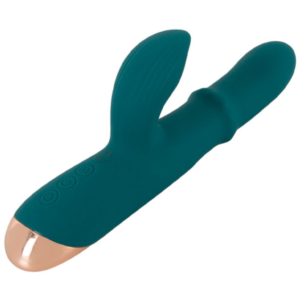 Вибратор You2Toys Thumping Rabbit Vibrator with Moving Ring Зеленый  photo 7