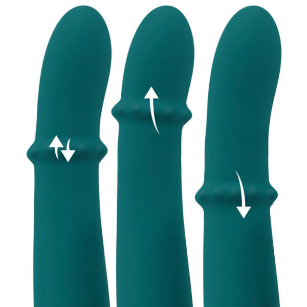 Вибратор You2Toys Thumping Rabbit Vibrator with Moving Ring Зеленый  photo 13