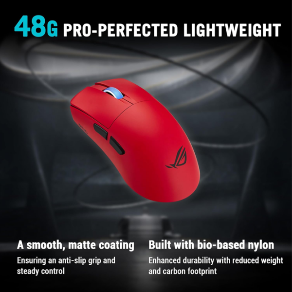 Мышь Asus ROG Harpe II Ace Красный Беспроводные / 42000 dpi photo 3