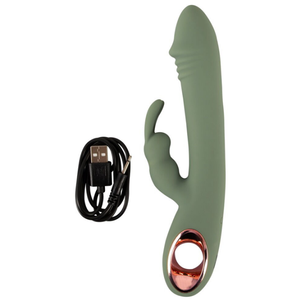 Вибратор You2Toys Slim Rabbit Olive Зеленый  photo 11