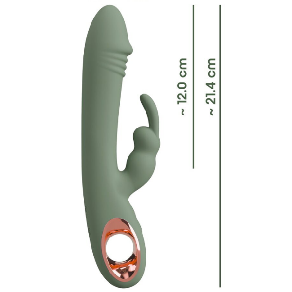 Вибратор You2Toys Slim Rabbit Olive Зеленый  photo 12