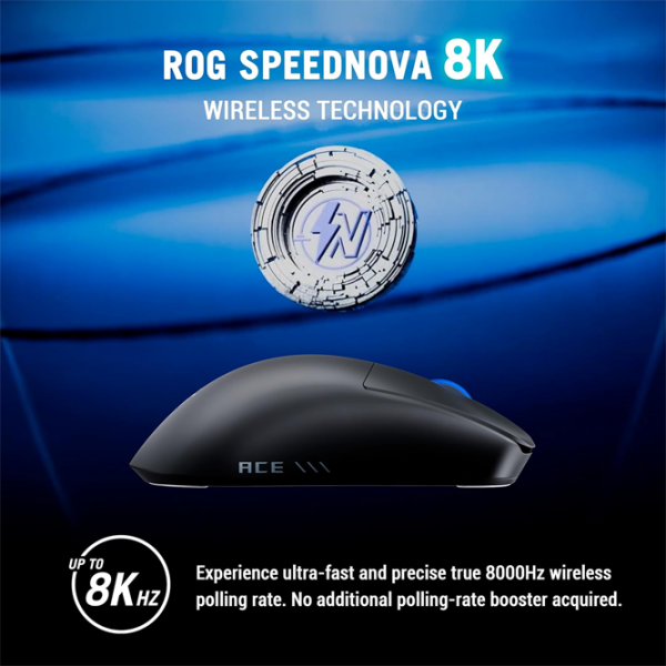 Мышь Asus ROG Harpe II Ace Черный Беспроводные / 42000 dpi photo 8