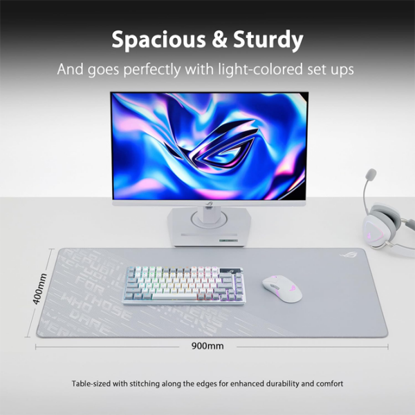 Covoraș pentru mouse Asus ROG Scabbard II XXL Arctic Gray 900 x 400 x 3 mm photo 7