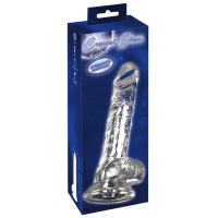 Vibrator Crystal Vibrator with a Suction Cup Transparent 