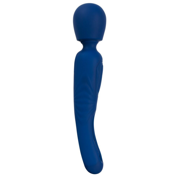 Вибратор Sweet Smile 2in1 Wand with Flicking Tongue Тёмно-синий  photo 4