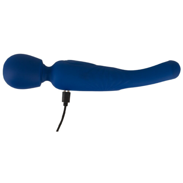 Вибратор Sweet Smile 2in1 Wand with Flicking Tongue Тёмно-синий  photo 12