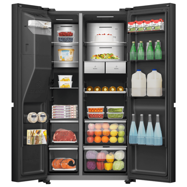 Frigider Hisense RS9P628GPFE Black 399l / No Frost, 200l / No Frost, E photo 7