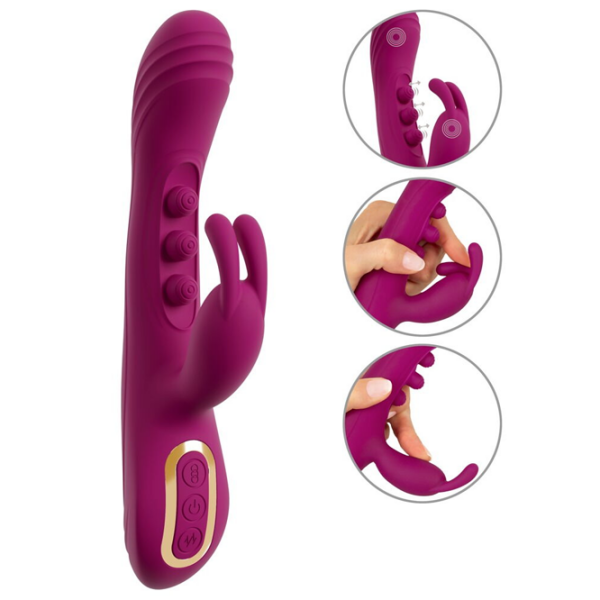 Вибратор JAVIDA 2 Function Vibrator Squirting Пурпурный  photo 3