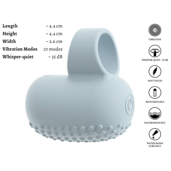 Vibrator Beau Coeur KIREMO Finger Blue  photo 10