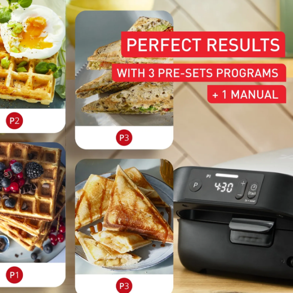 Сэндвичница Tefal SW872BF0 Черный 700 Вт, Количество сэндвичей:  photo 3