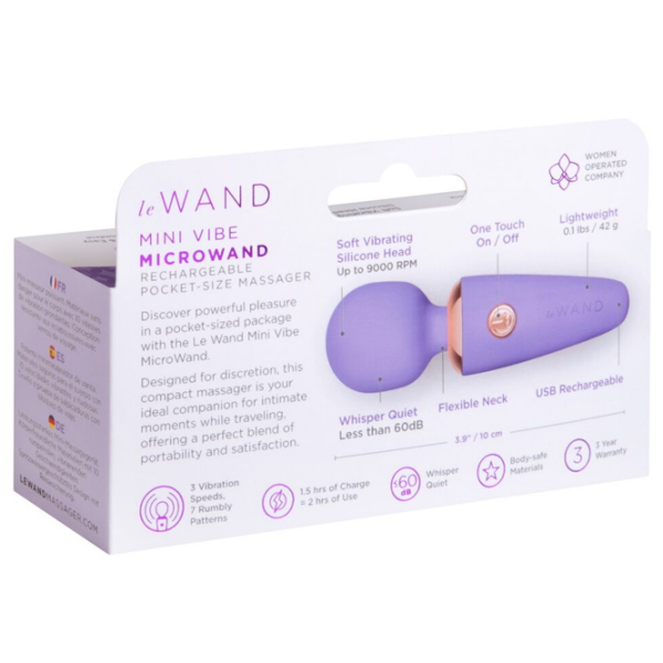 Vibrator le Wand Mini Vibe Microwand Purple  photo 7
