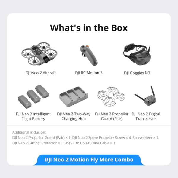 Dronă DJI Neo 2 Motion Fly More Combo Gray Quadcopter / 43 km/h photo 9