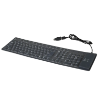 Tastatură Gembird KB-109F-B Black Home and Office, Cu fir