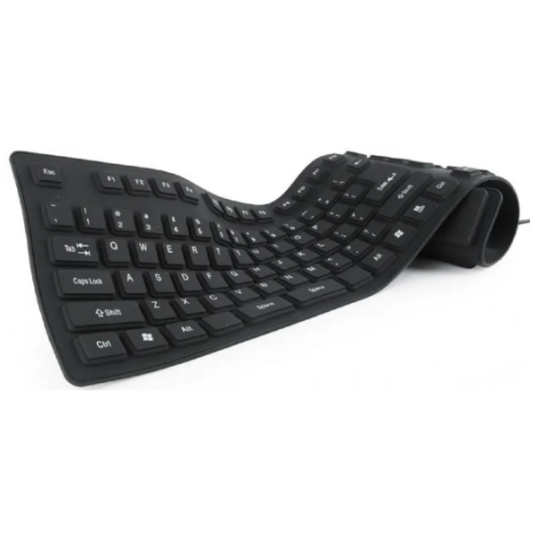 Tastatură Gembird KB-109F-B Black Home and Office, Cu fir photo 2
